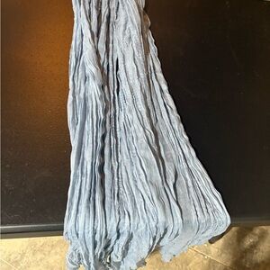 Light Blue Crinkle Scarf
